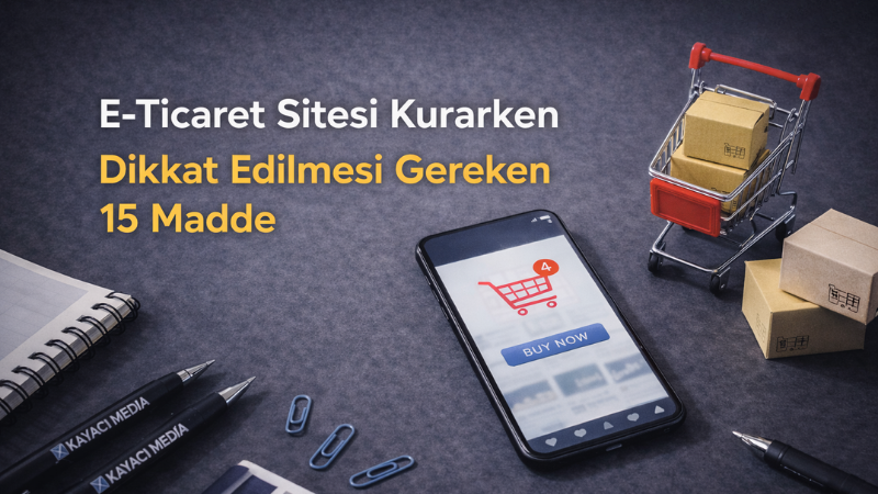 E-Ticaret Sitesi Kurarken Dikkat Edilmesi Gerekenler